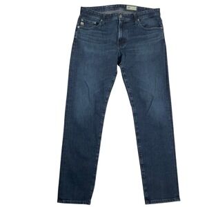 AG Adriano Goldschmied Jeans Mens 33W 32L Blue Tellis  Modern Slim Japan  Denim